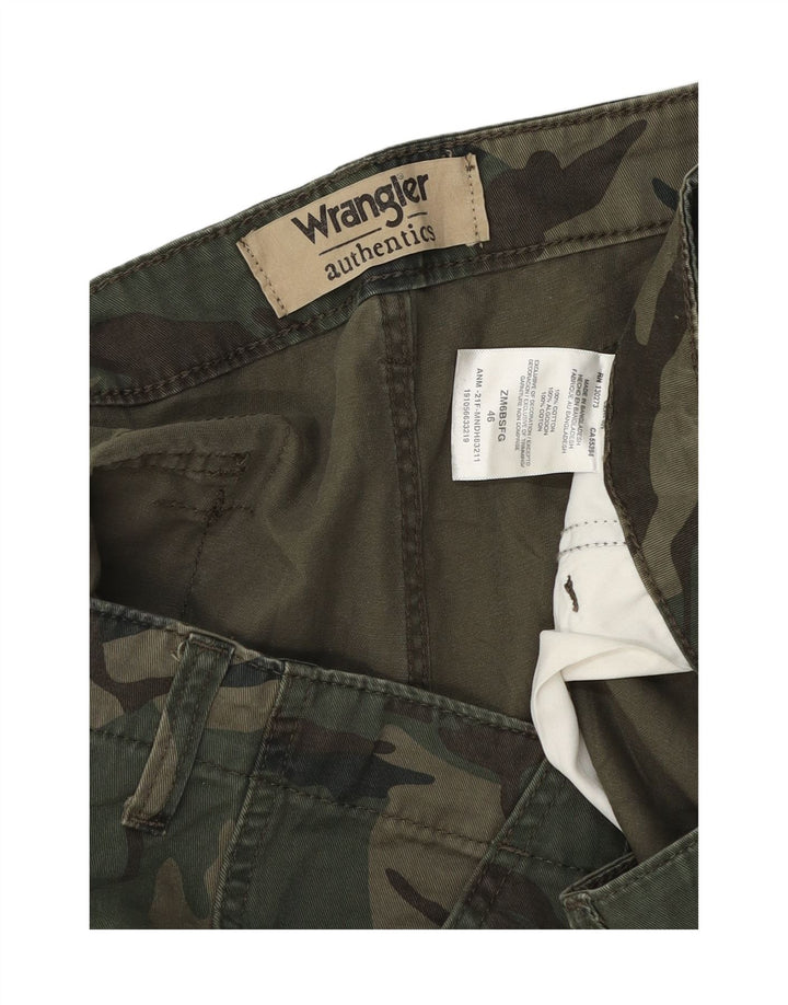 Shorts cargo masculino WRANGLER W46 3XL algodão camuflado verde