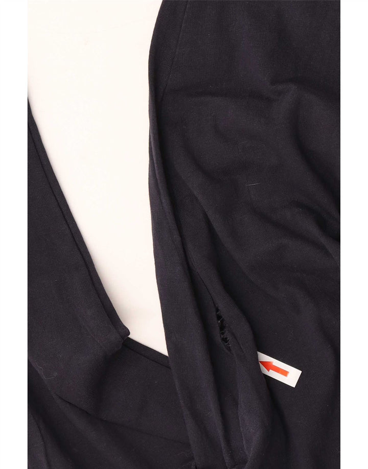 Leggings femininas Marks & Spencer UK 10 algodão azul marinho pequeno