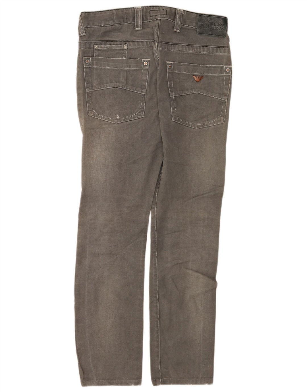 ARMANI Mens Slim Jeans W32 L30 Algodão Cinza