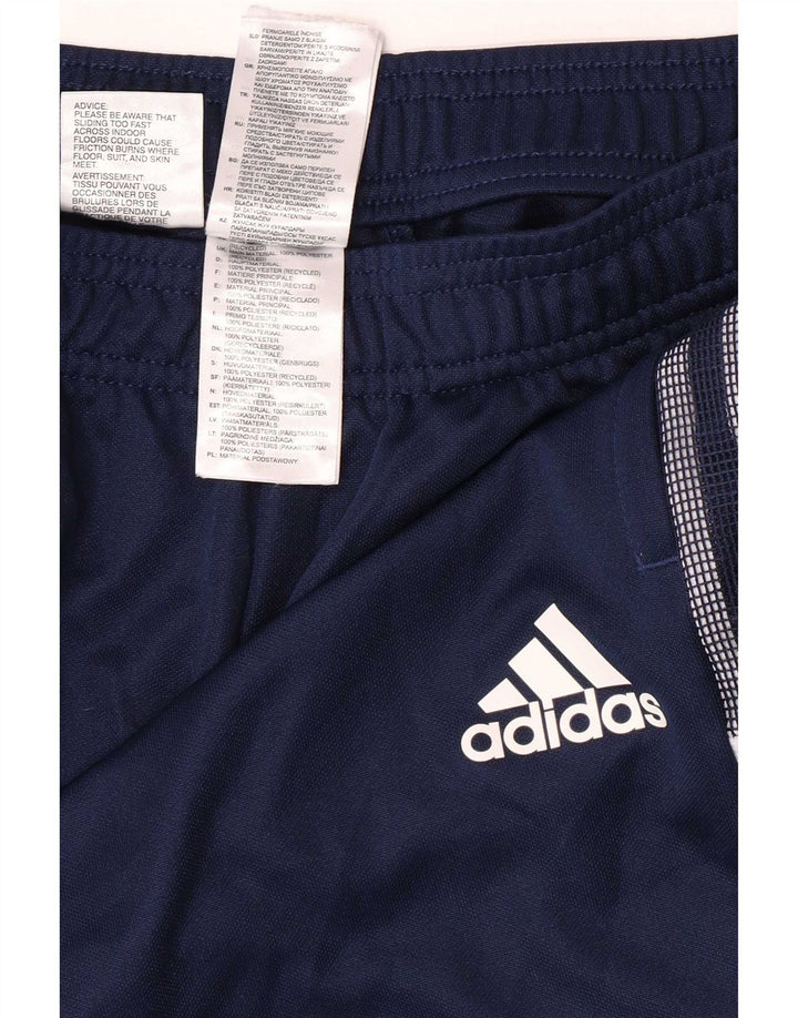 Calça de treino Adidas Aeroready masculina pequena azul marinho poliéster