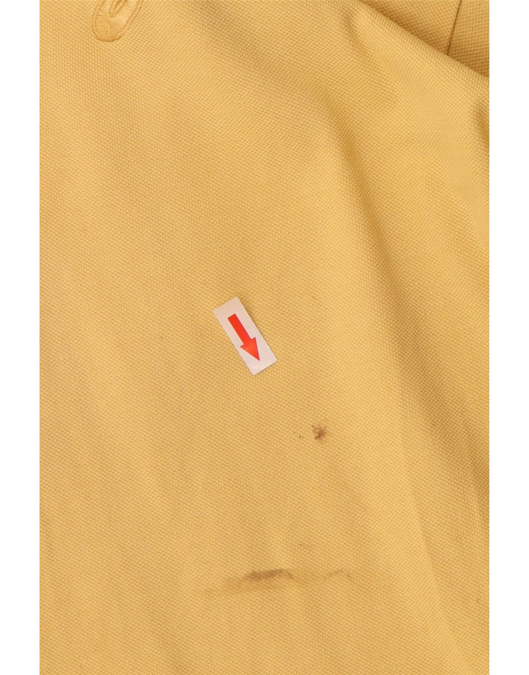 Camisa polo masculina Asics grande algodão amarelo