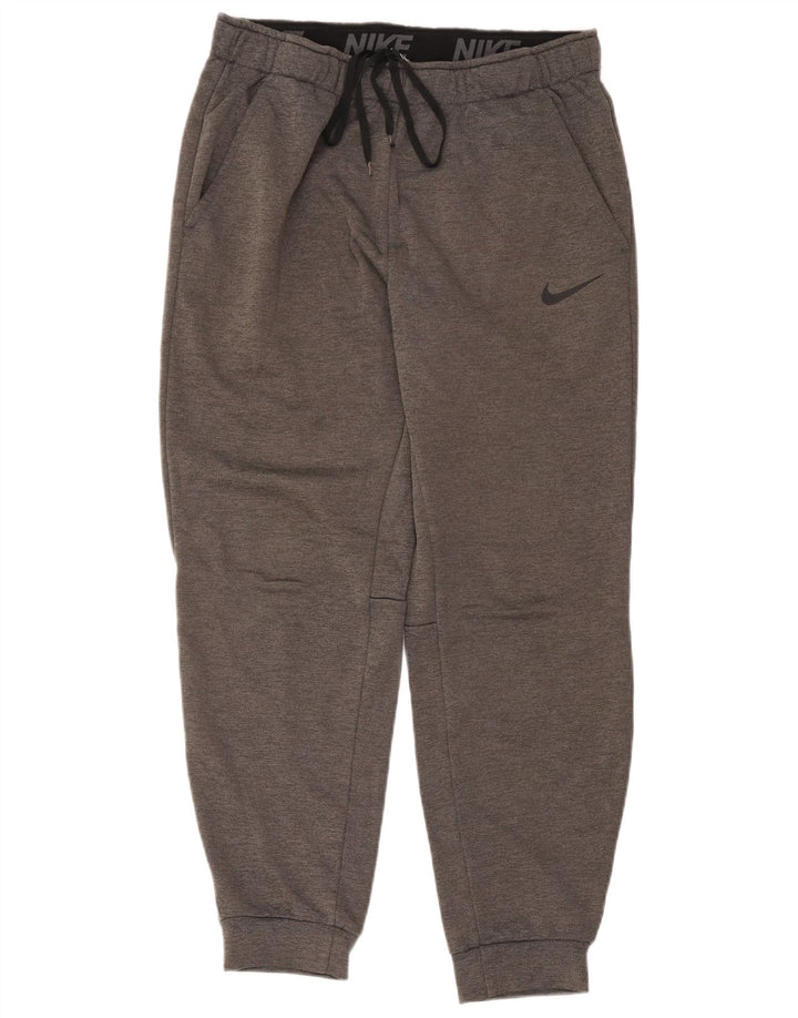 Calça de treino Nike masculina Dri Fit Standard joggers grande cinza poliéster
