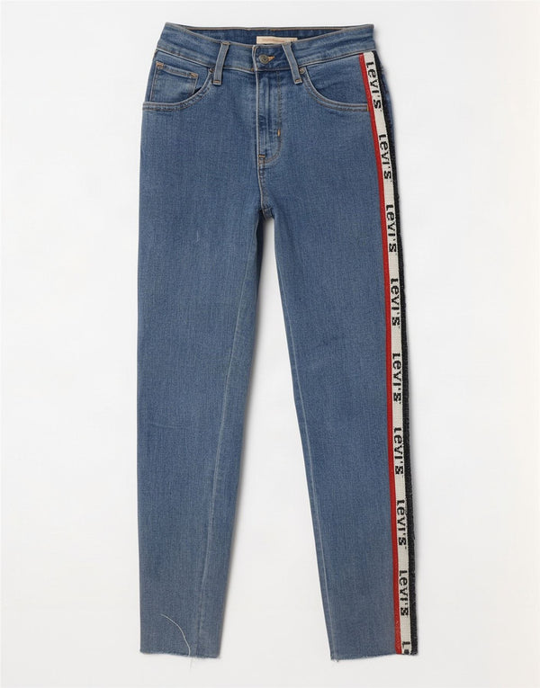 Calça jeans feminina Levi's 721 Graphic High Rise Skinny W24 L27 Azul Colorblock