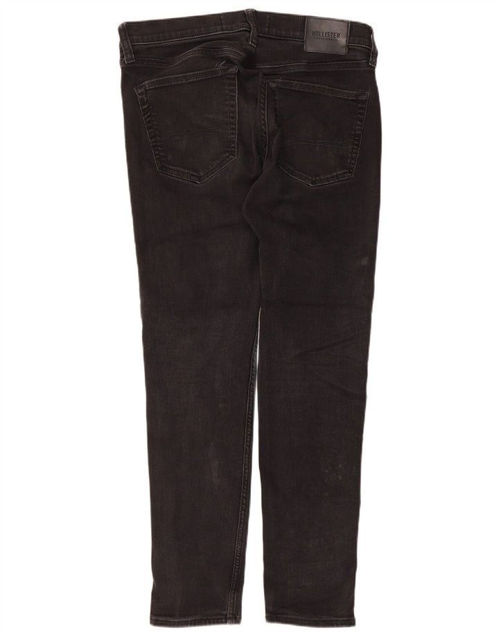 Hollister Mens Jeans Skinny W32 L30 Algodão Preto