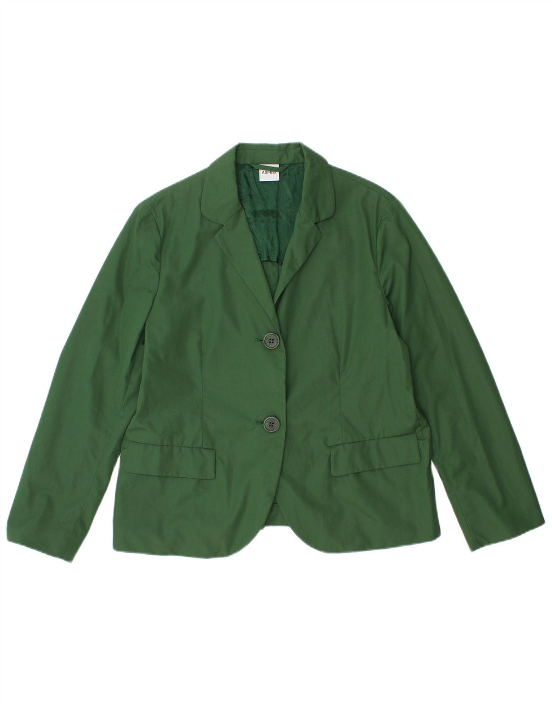 Jaqueta blazer feminina Aspesi com 2 botões IT 42 algodão verde médio