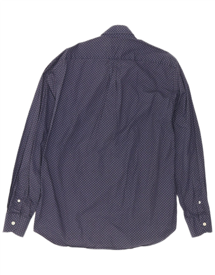 Camisa masculina Harmont & Blaine XL algodão manchado azul marinho