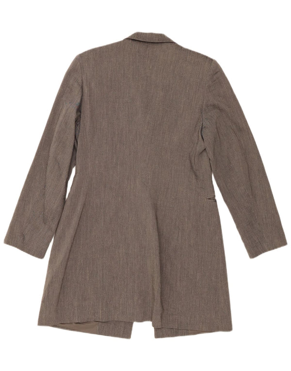 Jaqueta blazer feminina Metaphor Longline com 1 botão IT 42 Viscose cinza médio