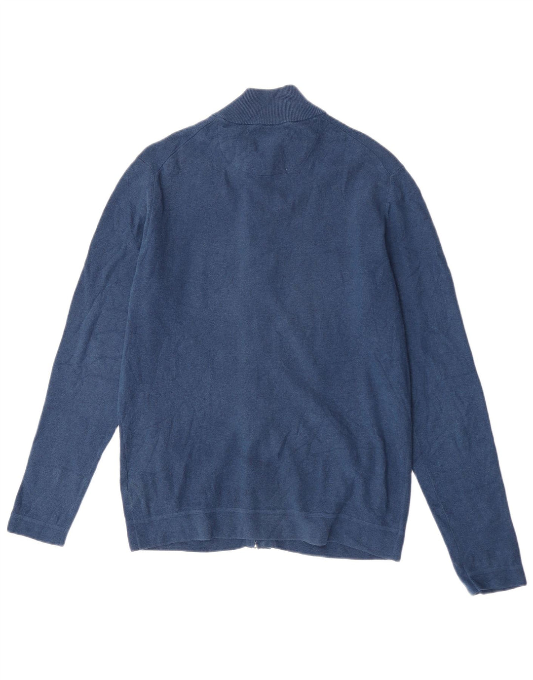 Suéter cardigã masculino Massimo Dutti XL algodão azul marinho
