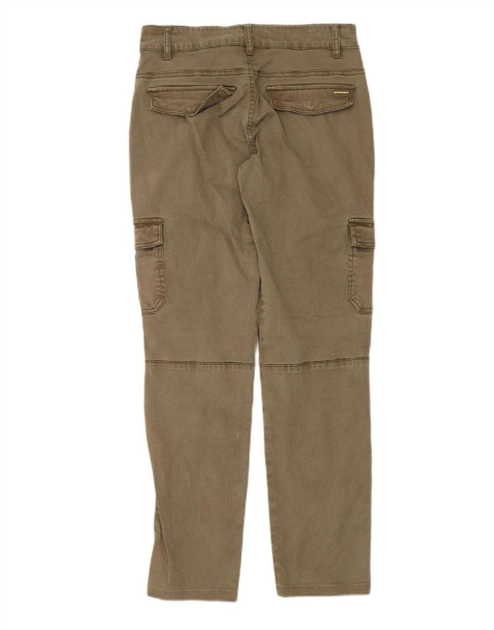 Calça cargo feminina GUESS Slim W26 L28 verde Lyocell