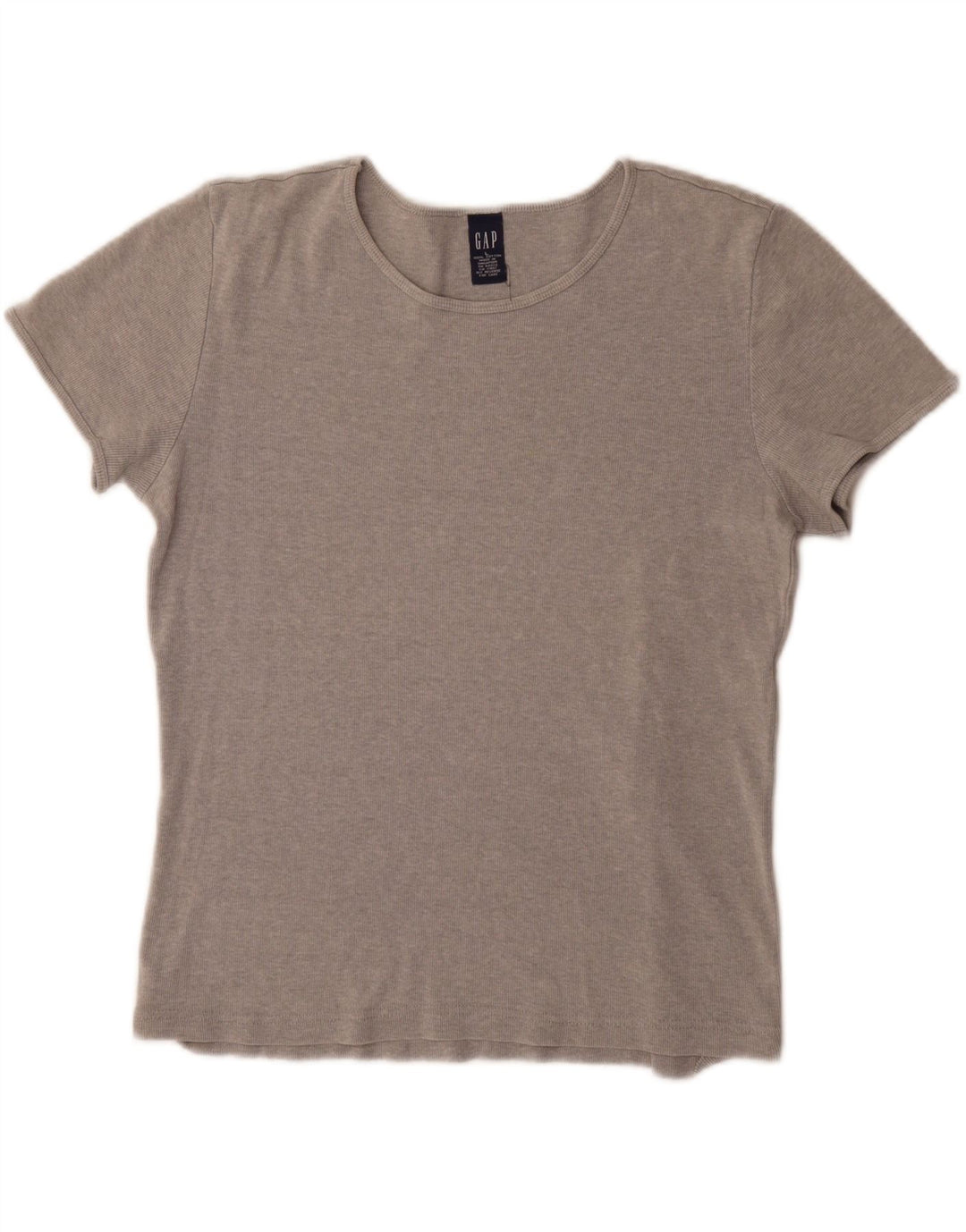 Camiseta feminina Gap UK 16 grande algodão cinza