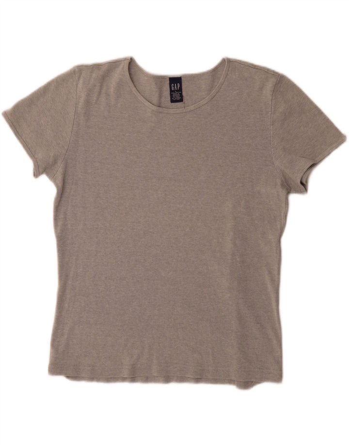 Camiseta feminina Gap UK 16 grande algodão cinza