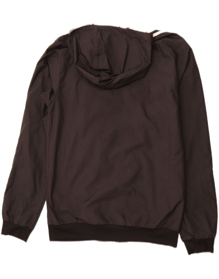 Casaco reversível com capuz masculino ADIDAS UK 36 pequeno poliéster cinza