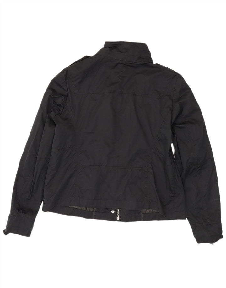 Jaqueta militar feminina Trussardi Jeans IT 48 XL poliéster preto