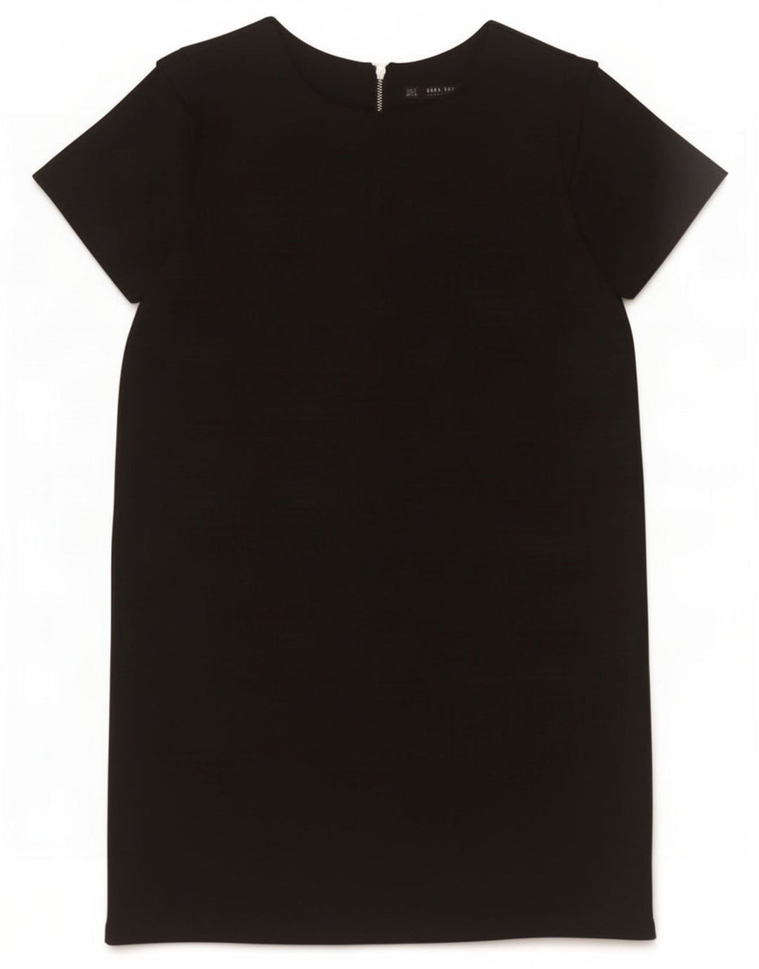Zara Womens Shift Dress UK 10 Pequeno Poliéster Preto