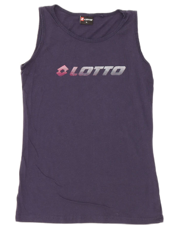 Lotto Boys Graphic Vest Top 15-16 Anos XL Azul Marinho Algodão