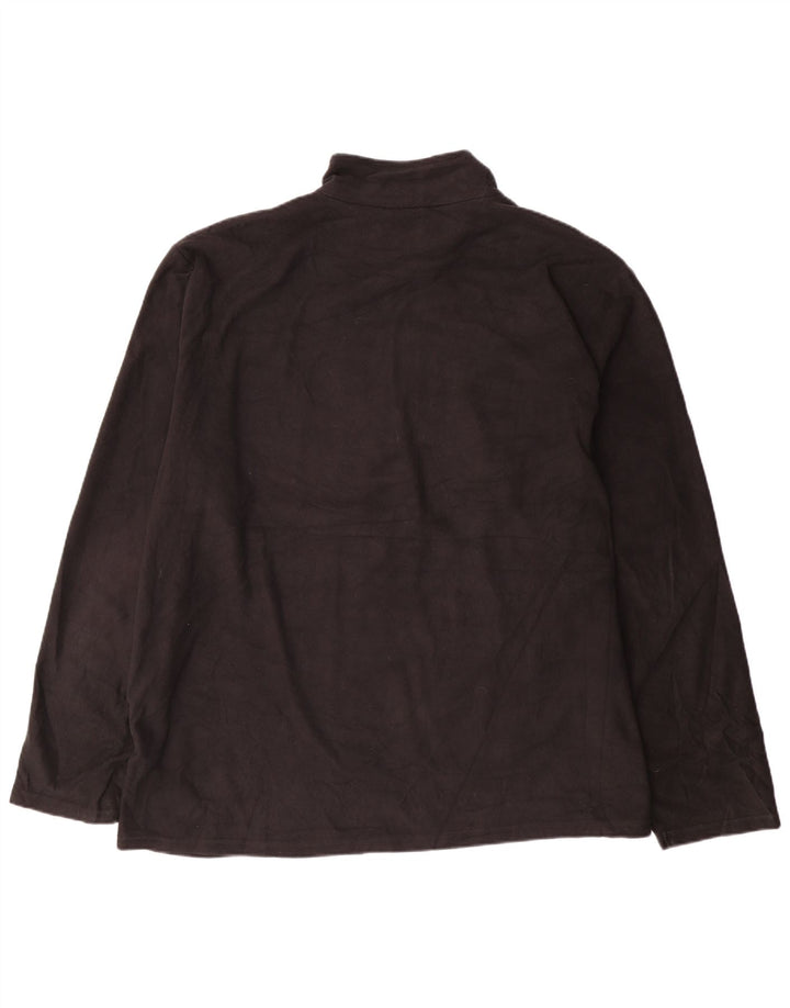 Suéter de lã masculino Mountain Warehouse com zíper e gola 3XL preto