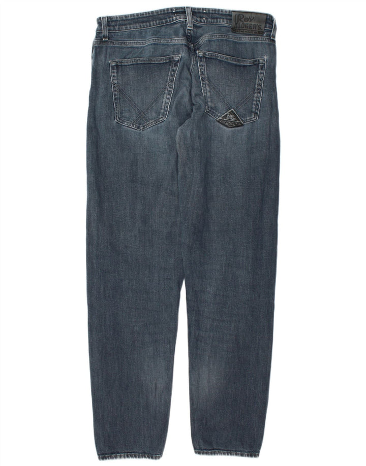 Calça jeans reta masculina Roy Rogers W33 L31 algodão azul