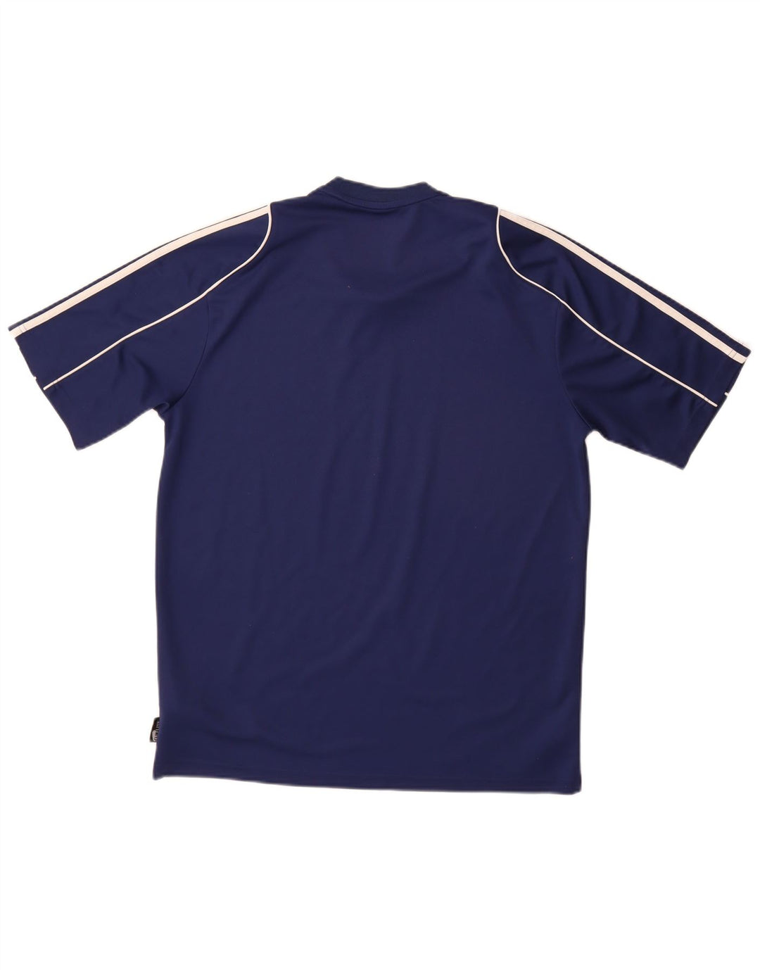 Camiseta masculina Adidas Climalite Top médio azul marinho poliéster