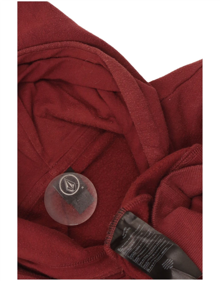 Suéter masculino com capuz gráfico da Volcom, algodão marrom médio