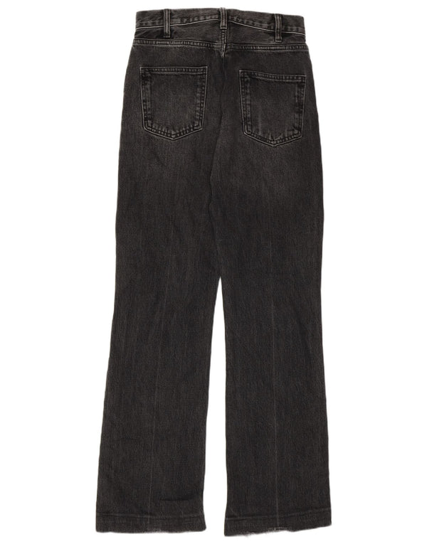 Calça jeans feminina Zara Bootcut EU 34 2XS W24 L30 cinza