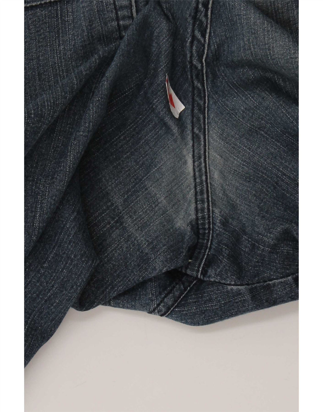 Trussardi Mens Straight Jeans W34 L30 Azul Algodão