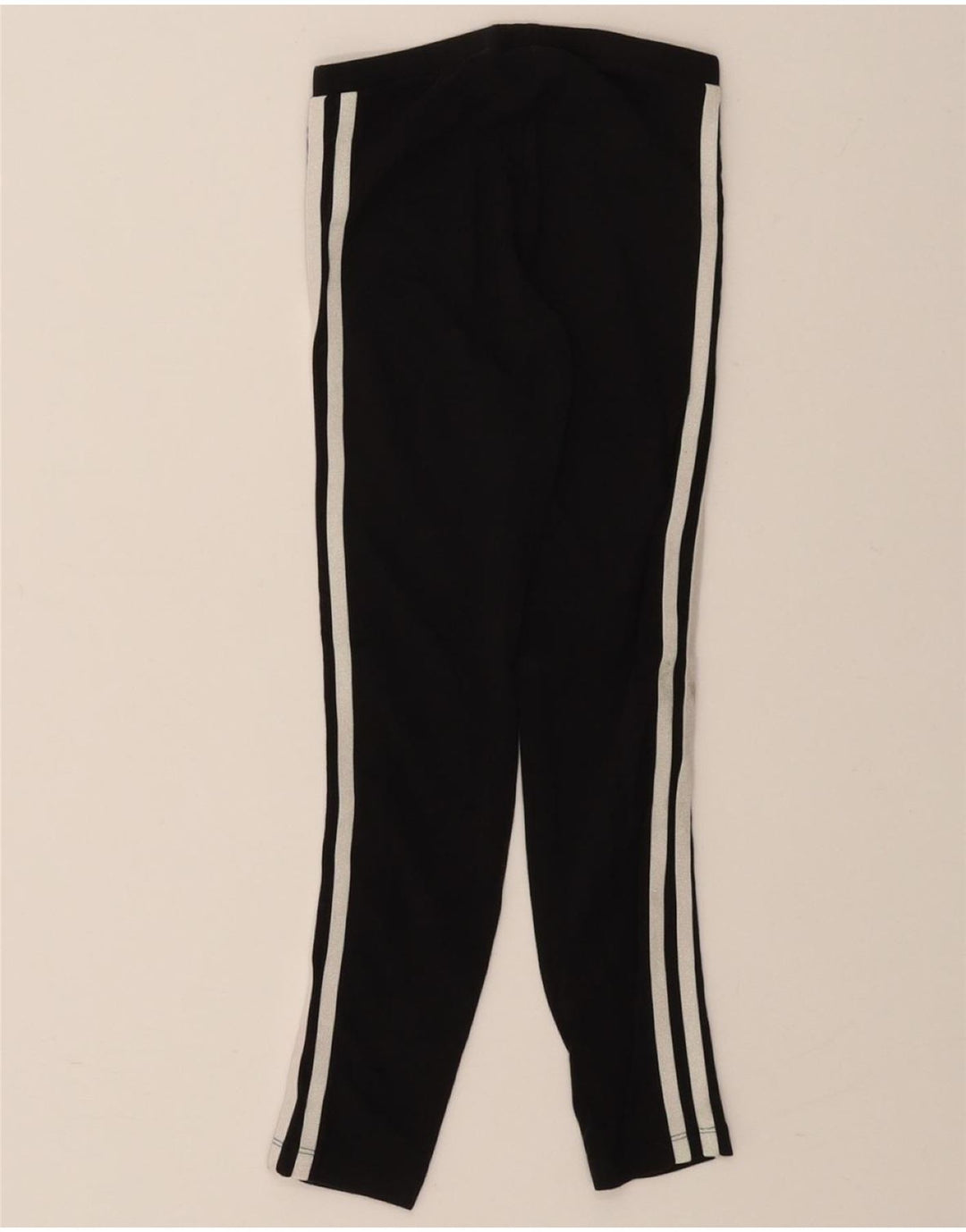 ADIDAS Girls Leggings 9-10 Years Black Cotton Vintage Adidas and Second-Hand Adidas from Messina Hembry 