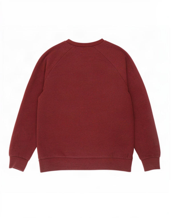 Carhartt moletom gráfico masculino jumper pequeno algodão borgonha