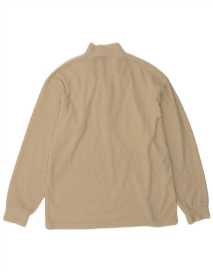 Fila Mens Zip Neck Fleece Jumper IT 52 Grande Bege