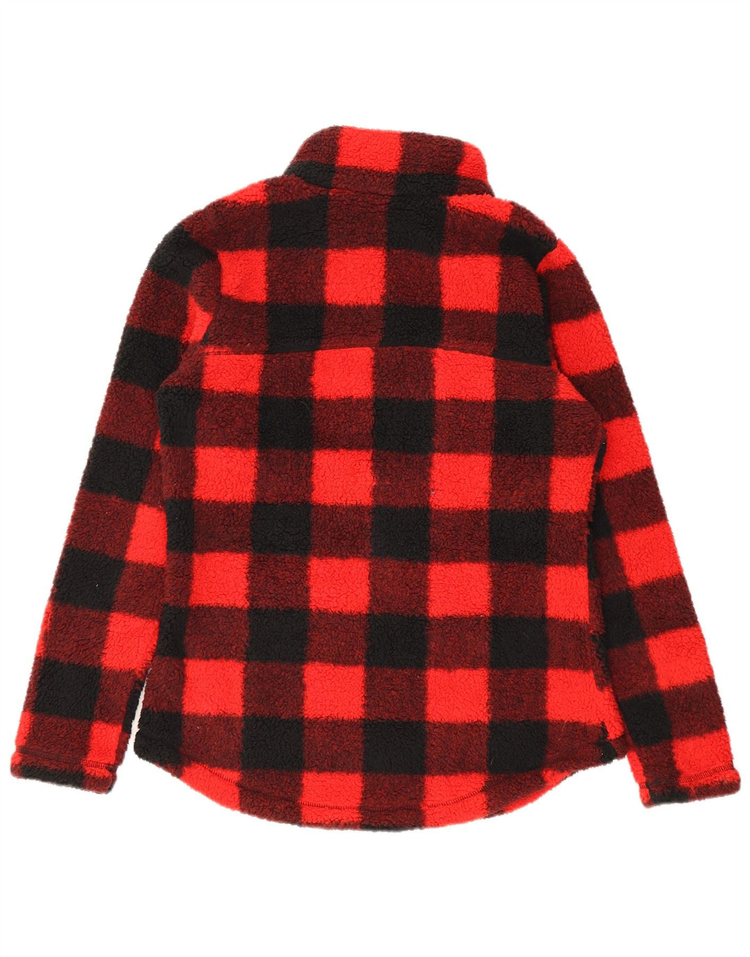 Jaqueta de lã feminina Columbia UK 14 poliéster vermelho guingão médio