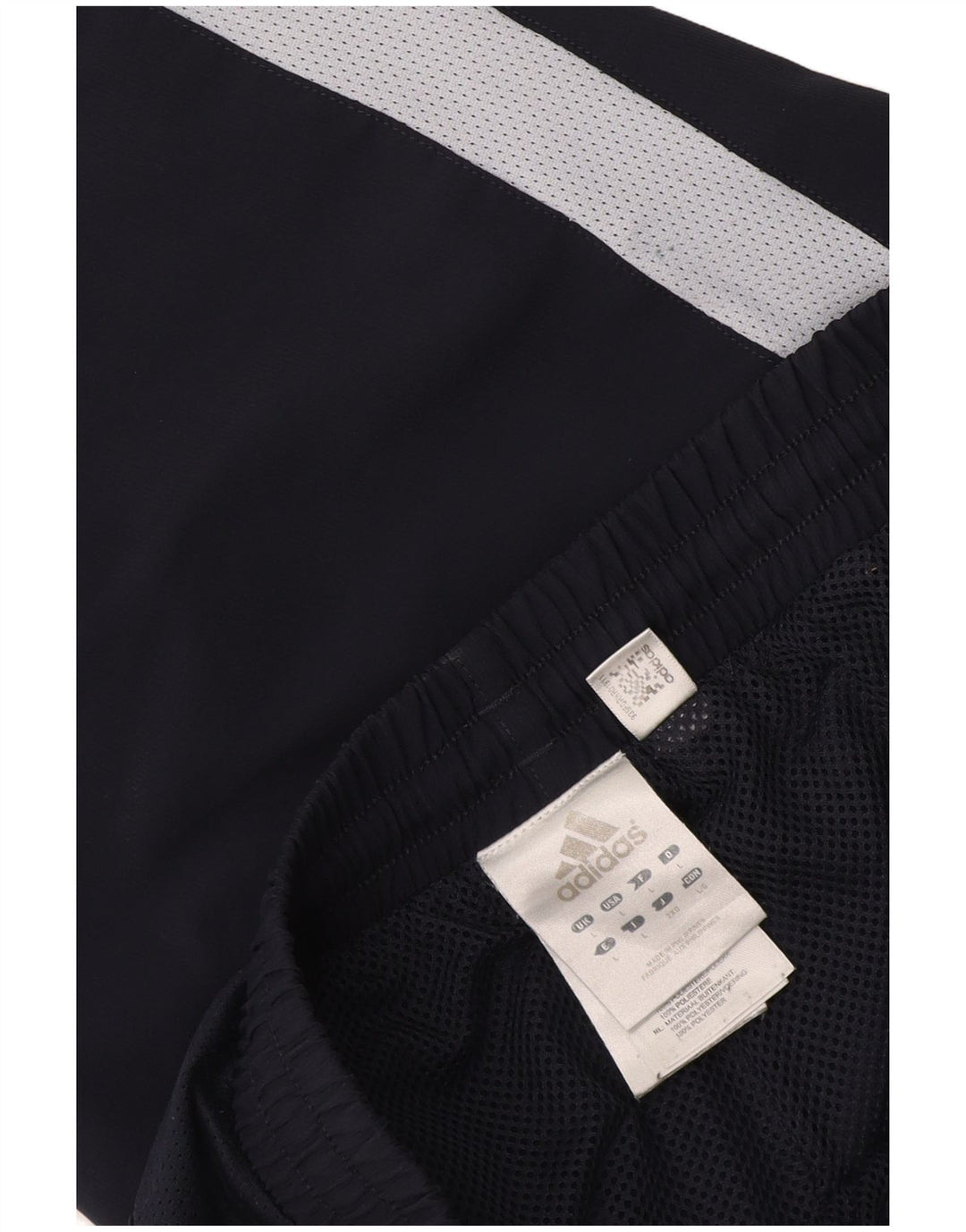 Adidas Mens Bermuda Sport Shorts Grande Azul Marinho Colorblock Poliéster