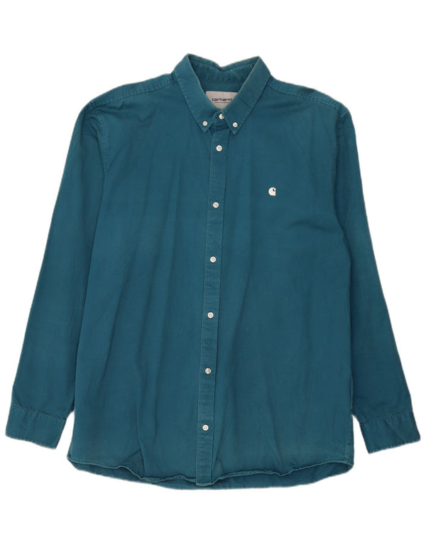 Camisa masculina Carhartt 2XL algodão azul