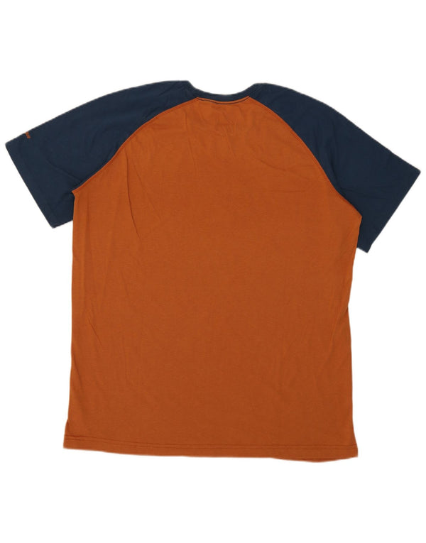 Camiseta masculina Hard Rock Cafe Heritage Graphic Top XL laranja colorblock