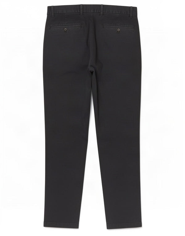 Gap Mens Slim Chino Trousers W34 L32 Black Cotton