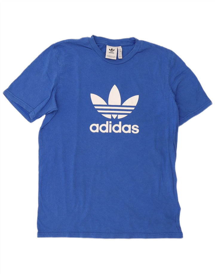 Camiseta Adidas Masculina Graphic Top Médio Algodão Azul