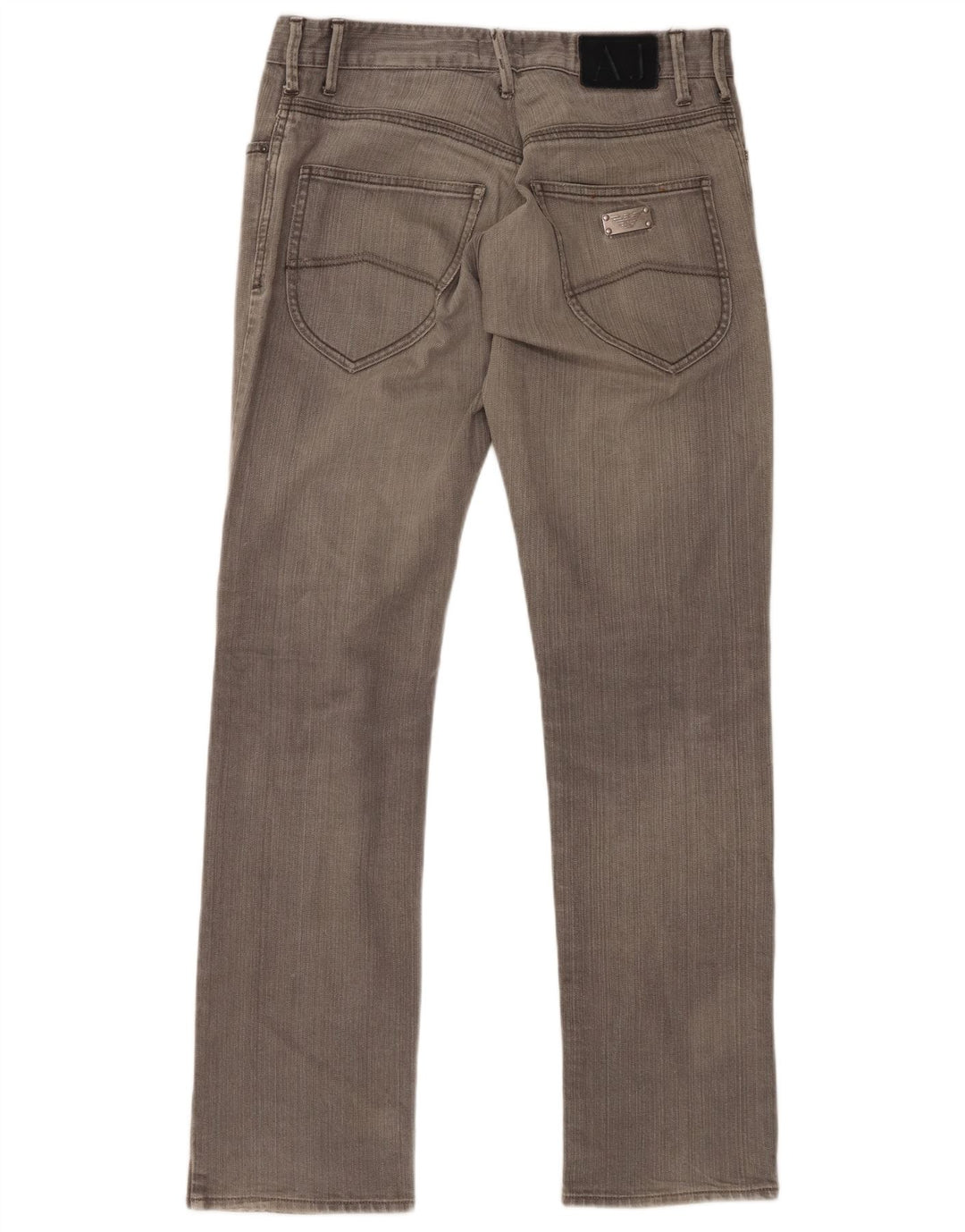 ARMANI Jeans retos masculinos W33 L33 algodão cinza