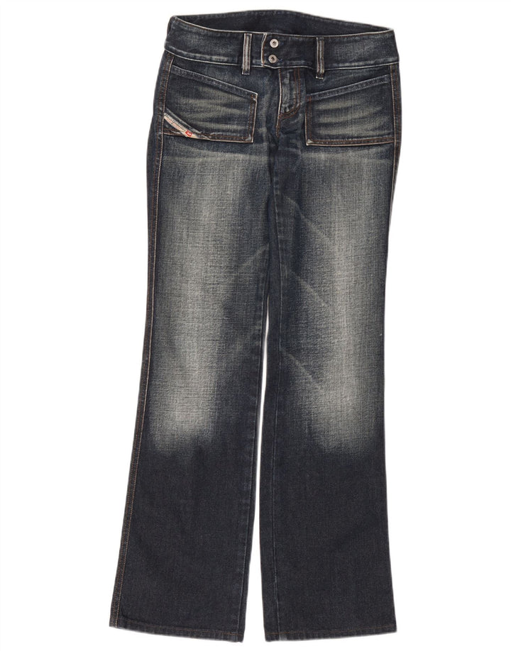 Diesel feminino bootcut jeans W28 L32 azul marinho algodão