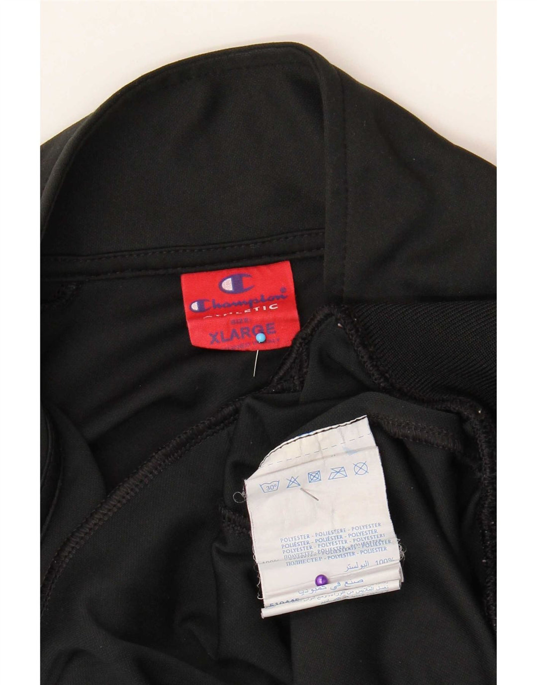 Champion Mens Treino Top Jacket XL Preto Colourblock Poliéster
