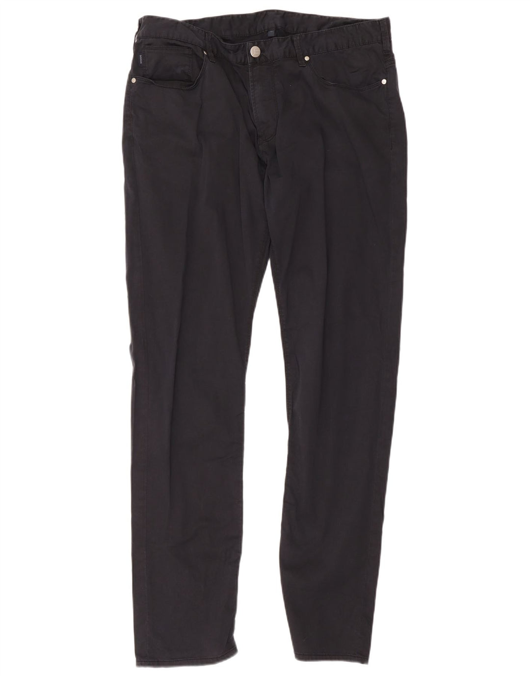 Armani Mens Slim Jeans W36 L32 Azul Marinho Algodão