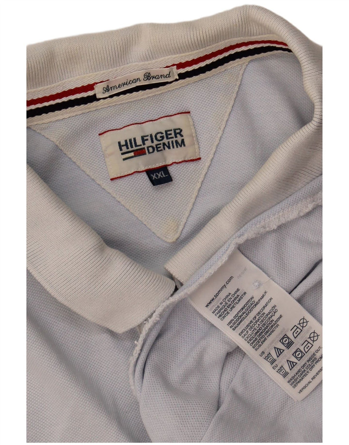 Camisa polo masculina TOMMY HILFIGER 2XL algodão azul
