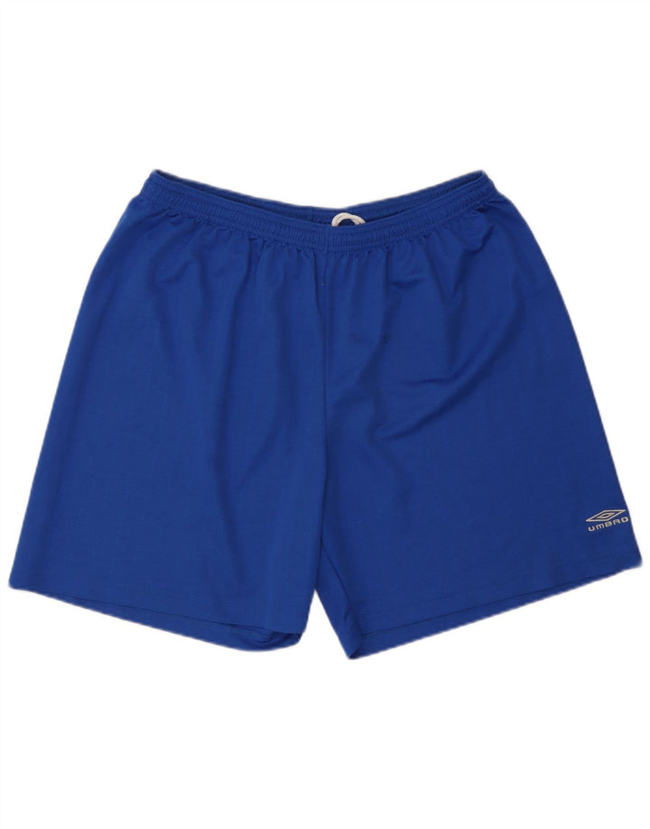Shorts esportivos masculinos Umbro XL azul poliéster