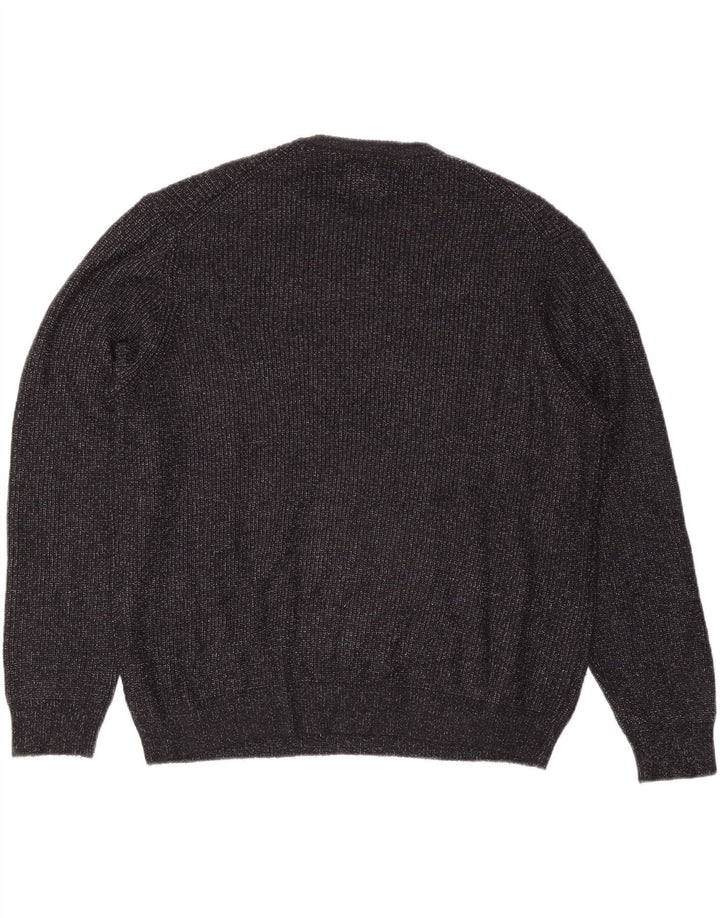 Suéter masculino Marks & Spencer com gola redonda 2XL azul marinho manchado