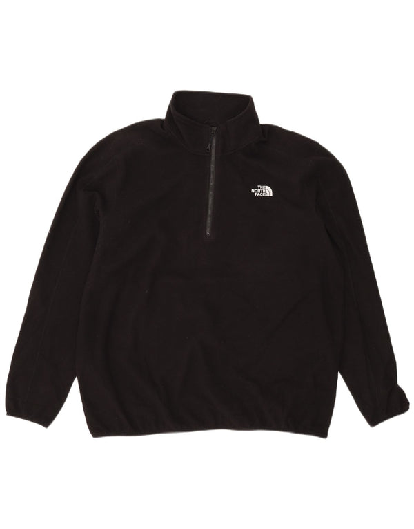 Suéter de lã masculino The North Face com zíper e gola 2XL poliéster preto