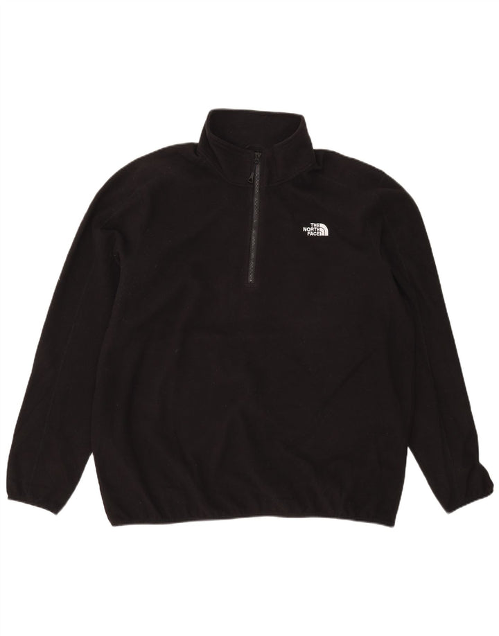 Suéter de lã masculino The North Face com zíper e gola 2XL poliéster preto