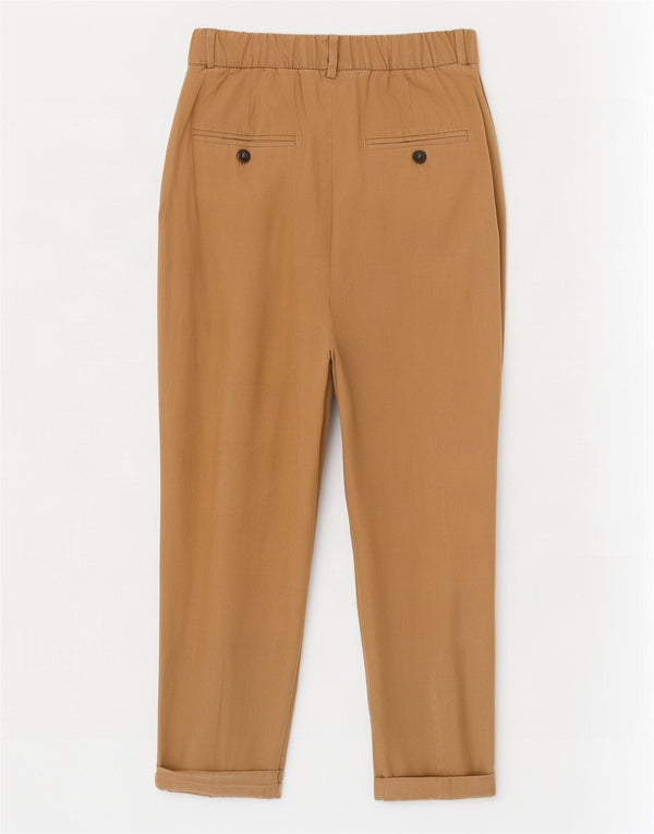 Calça Chino Cônica Feminina Zara XS W24 L21 Bege