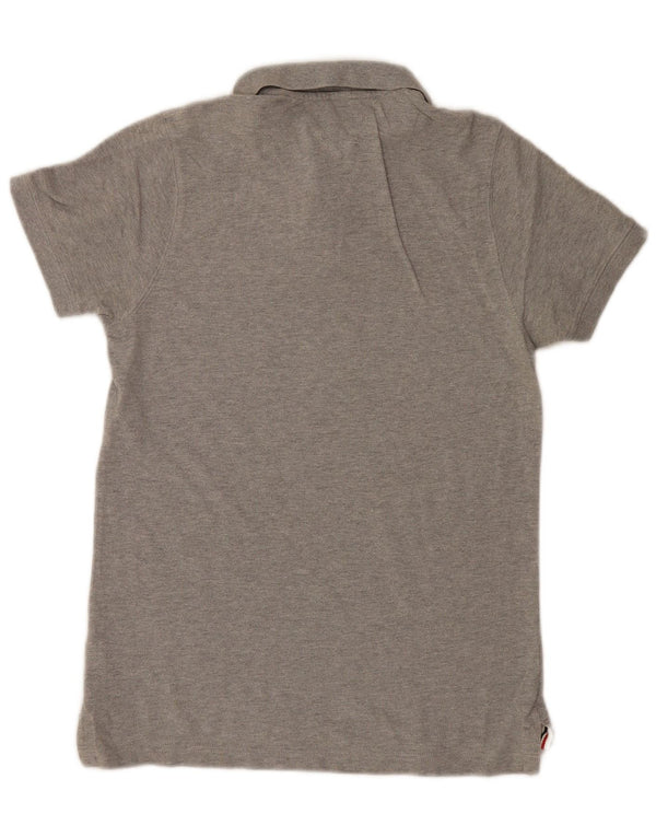 Camisa polo masculina Tommy Hilfiger algodão cinza médio