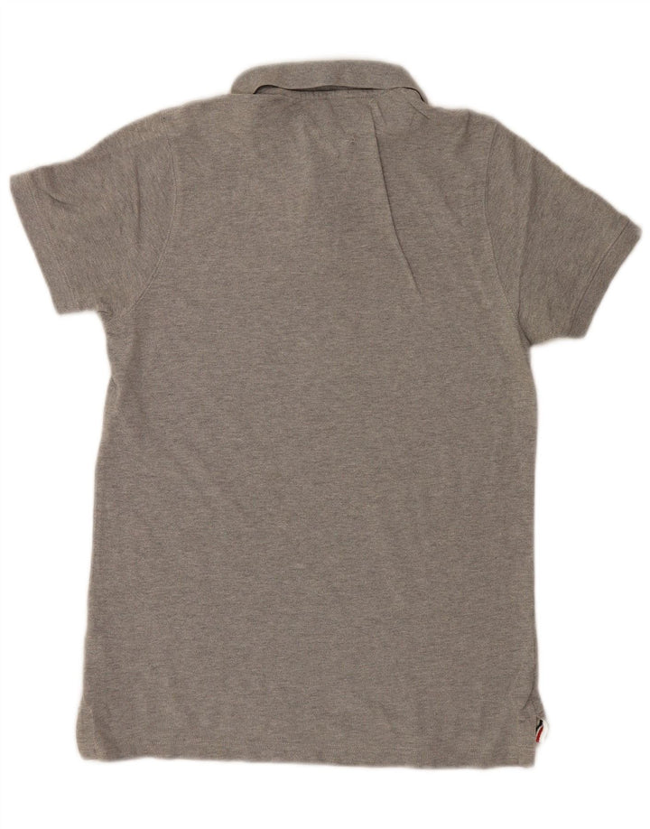 Camisa polo masculina Tommy Hilfiger algodão cinza médio