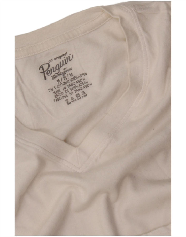 Camiseta feminina PENGUIN UK 14 algodão branco médio