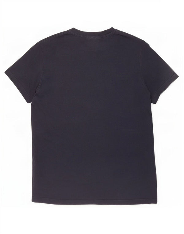 Camiseta masculina gráfica Champion pequena de algodão preto