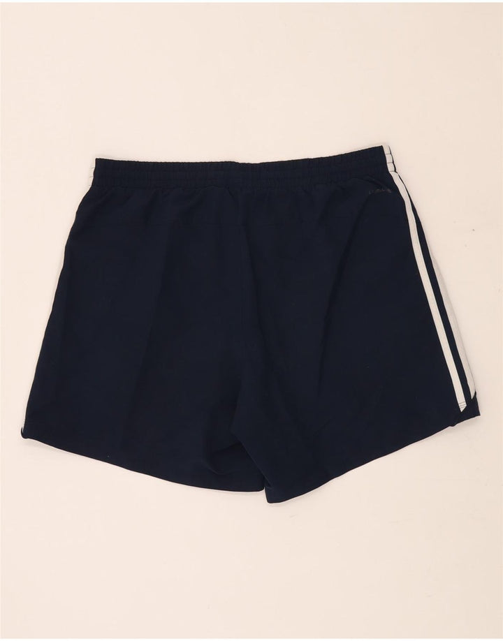 Shorts esportivos masculinos ADIDAS Climalite médio azul marinho poliéster