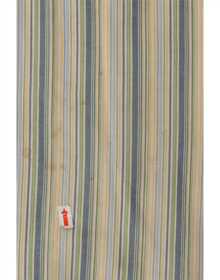 Camisa masculina de flanela EDDIE BAUER grande algodão listrado multicolorido